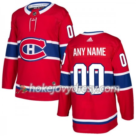 Pánské Hokejový Dres Montreal Canadiens Personalizované Červená 2017-2018 Adidas Authentic